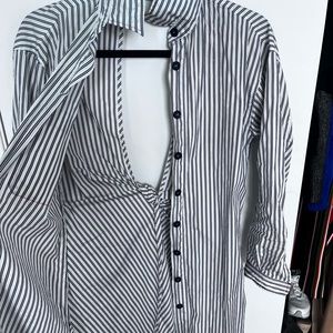 Sandro shirt dress. Size small. Backless. Very chic.